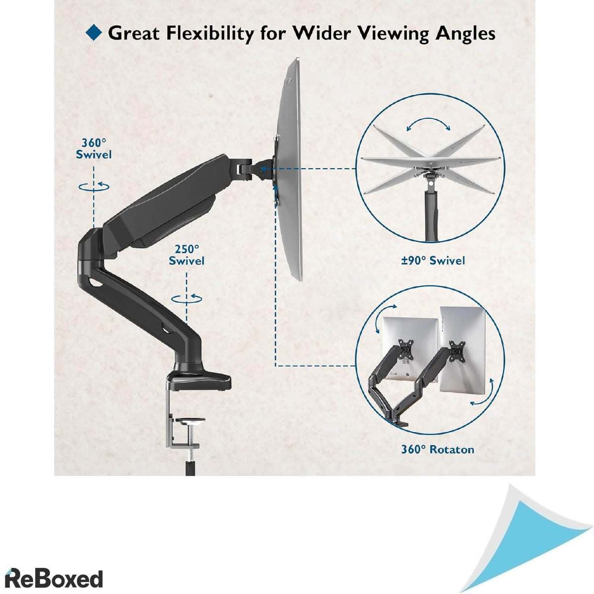Bontec Suport pentru 2 Monitoare 13-32 Inch LED