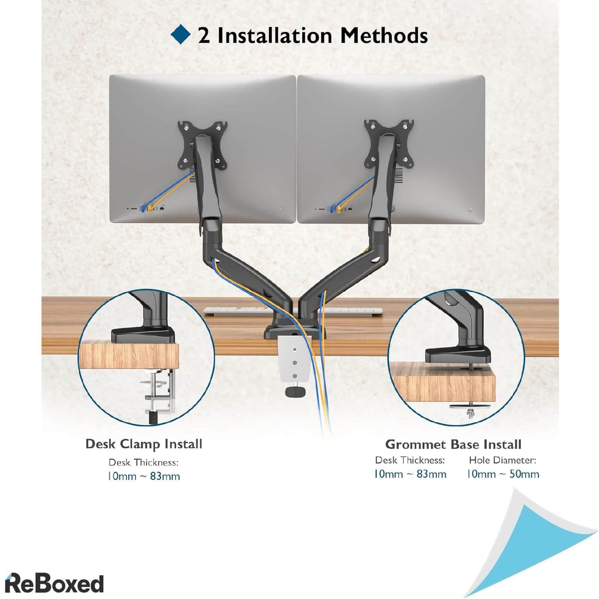 Bontec Suport pentru 2 Monitoare 13-32 Inch LED