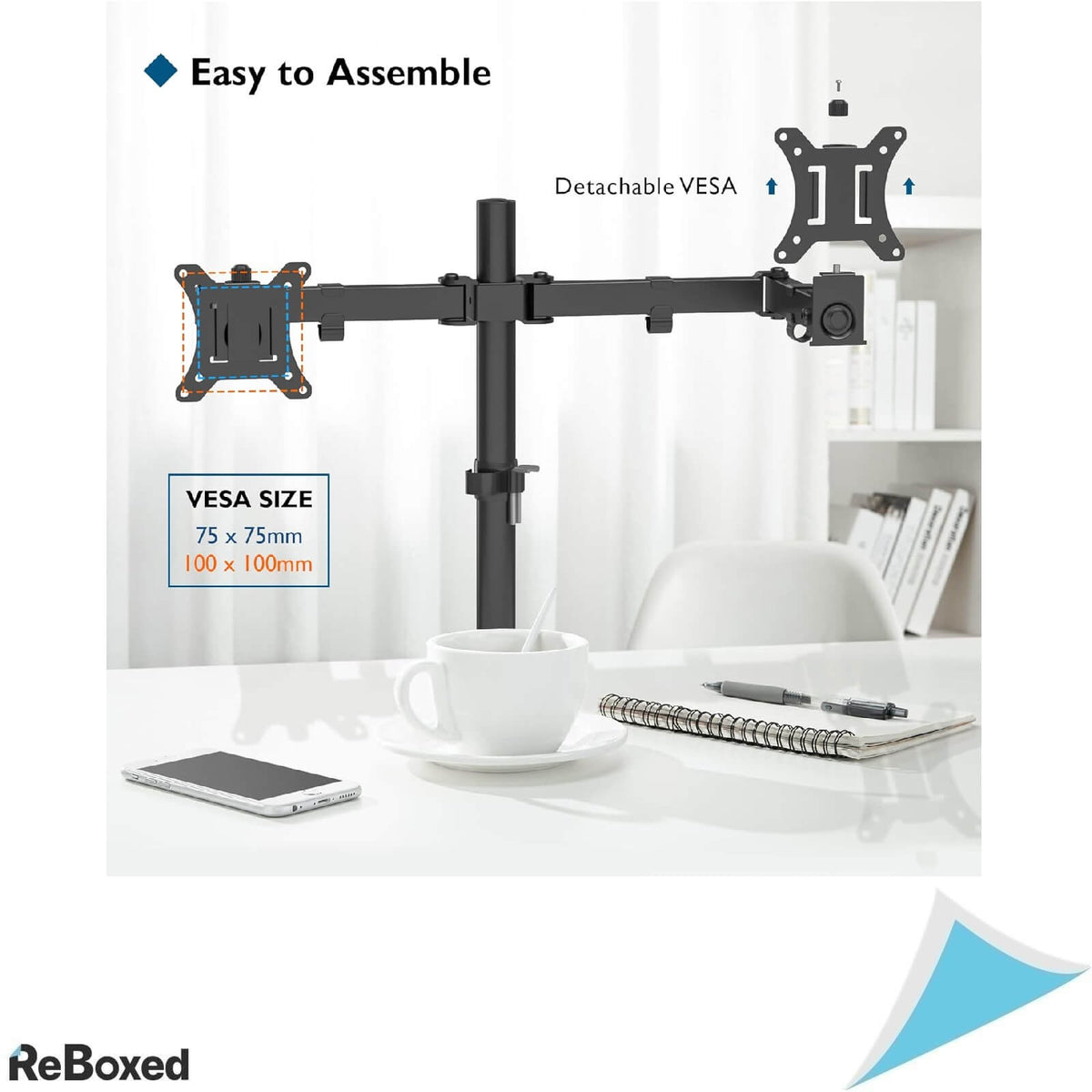 Bontec Suport Reglabil pentru 2 Monitoare 15-32 Inch