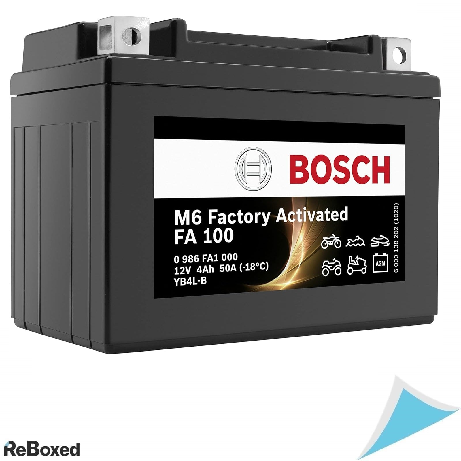 Bosch FA100 Baterie Moto AGM 12V 55A 4Ah