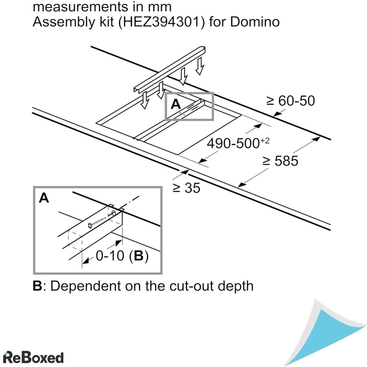 Bosch HEZ394301 Element de Legatura pentru Plitele Domino