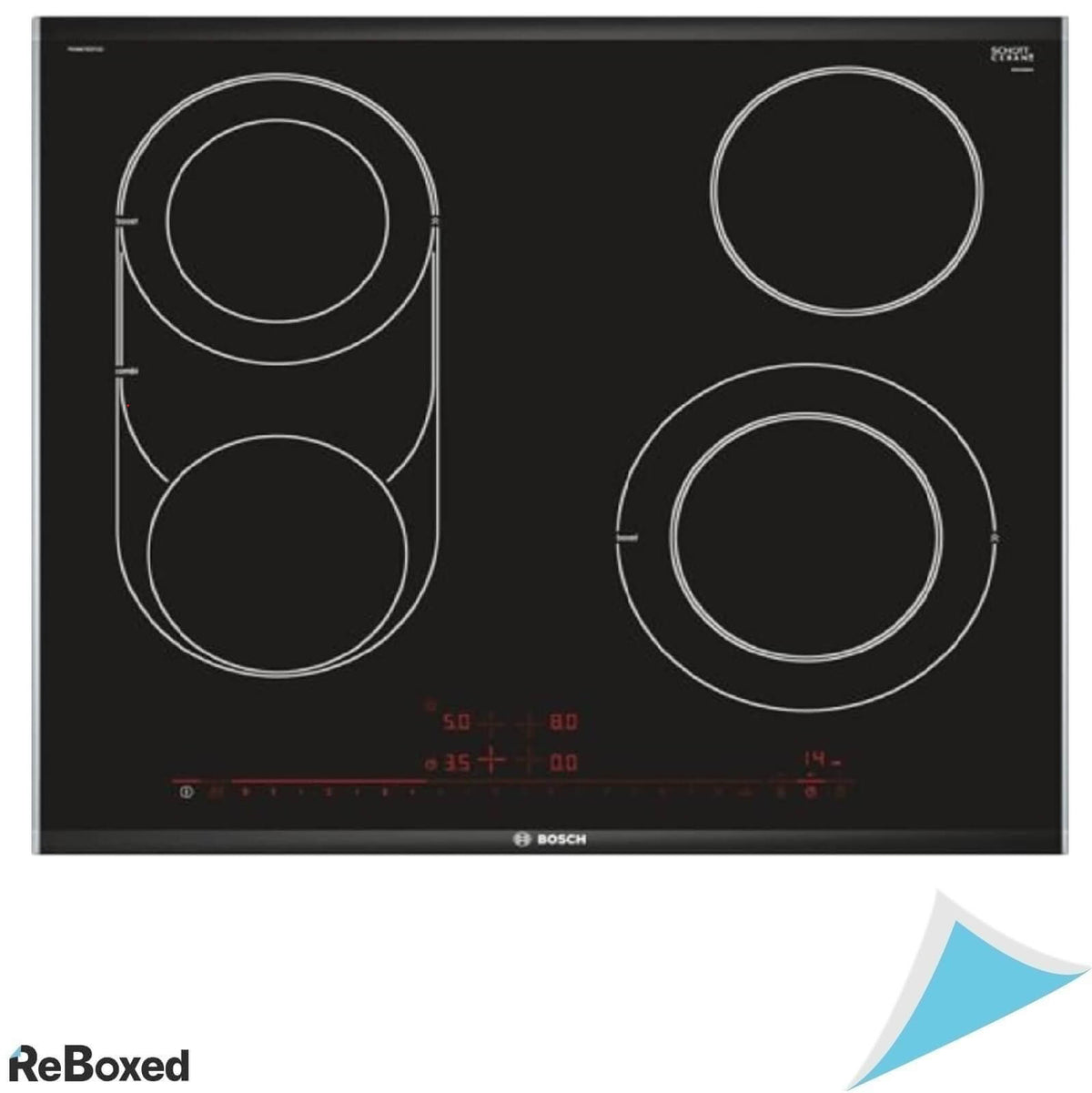 Bosch PKM675DP1D Seria 8 Plita Electrica 4 Zone 60cm PowerBoost