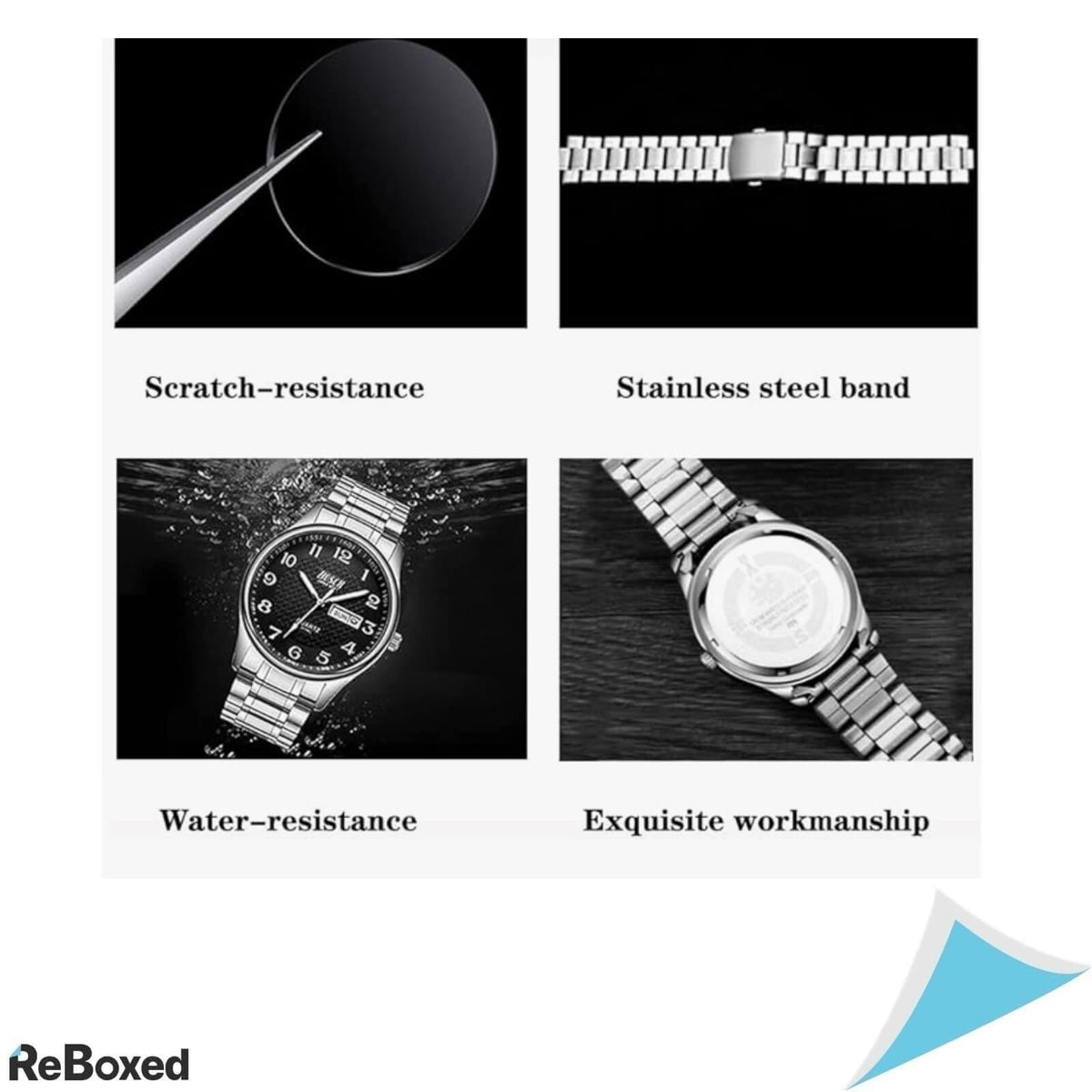 Bosck 3034C Ceas Analogic Barbati 40mm Quartz Relief 3D WR30m