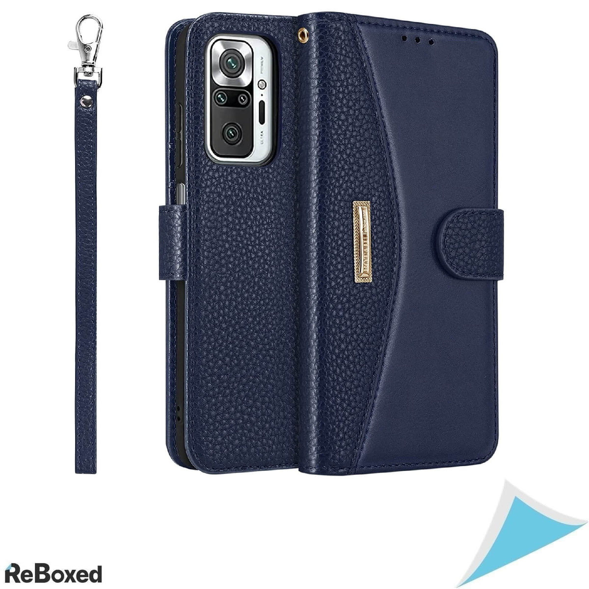 Botaju Husa Portofel Vintage Piele Xiaomi Redmi Note 10PRO Albastru