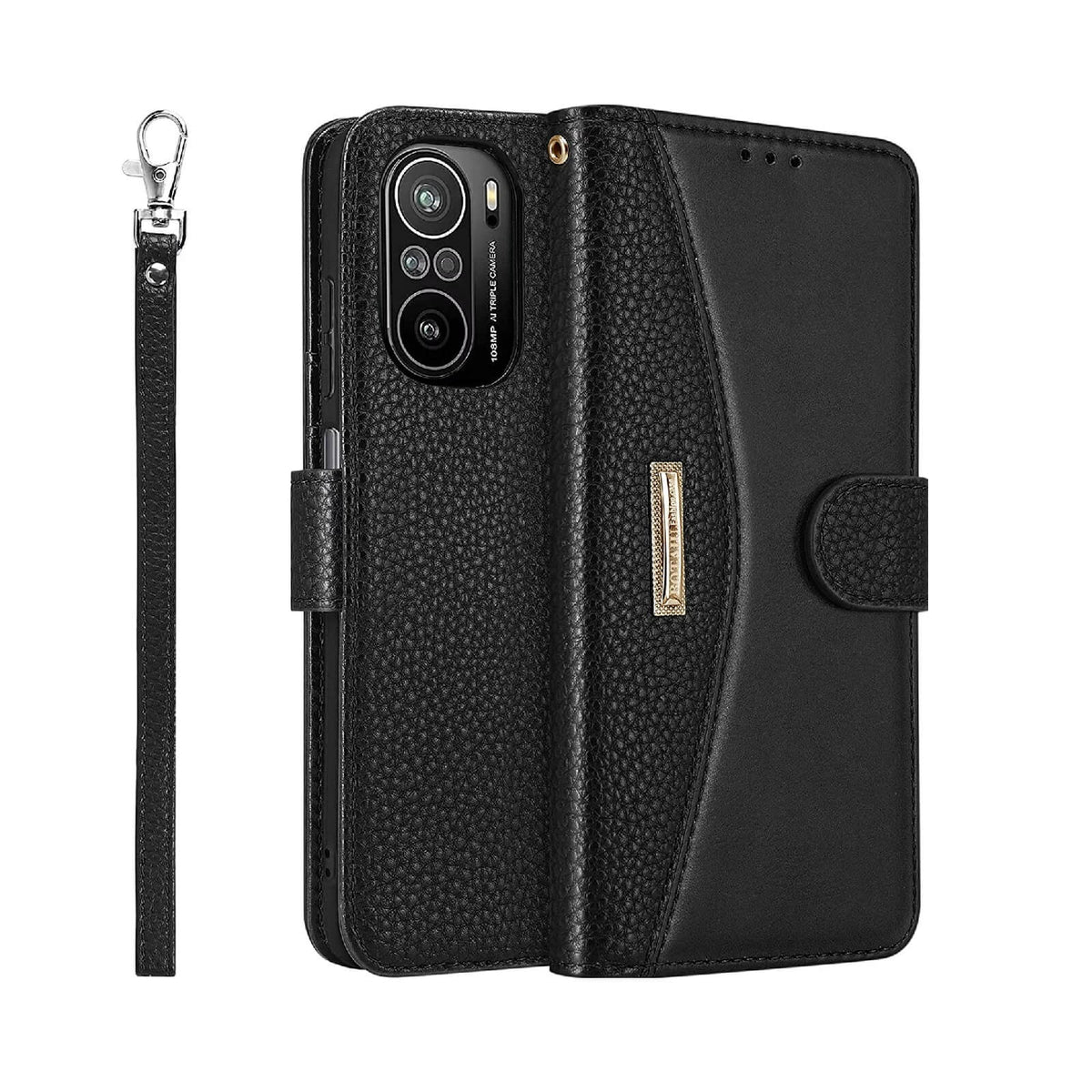 Botaju Husa Portofel Vintage Piele Xiaomi Poco F3 Neagra