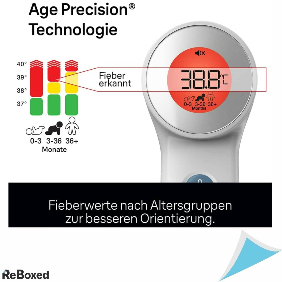 Braun BNT400WE Termometru No Touch Forehead cu Age Precision