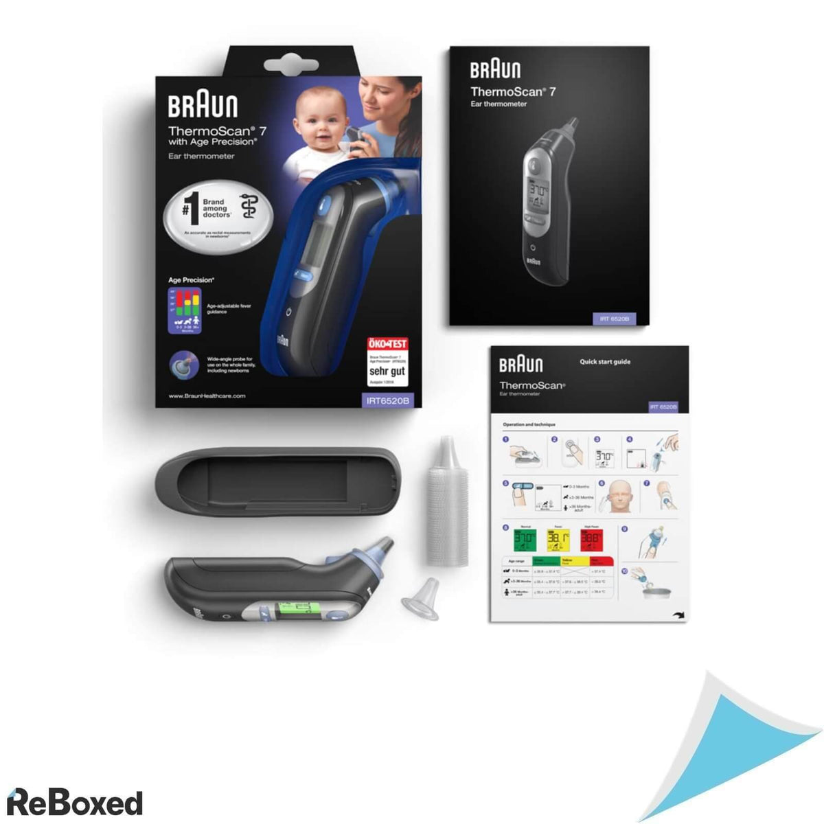 Braun IRT6520B Thermoscan 7 Termometru Auricular cu Age Precision