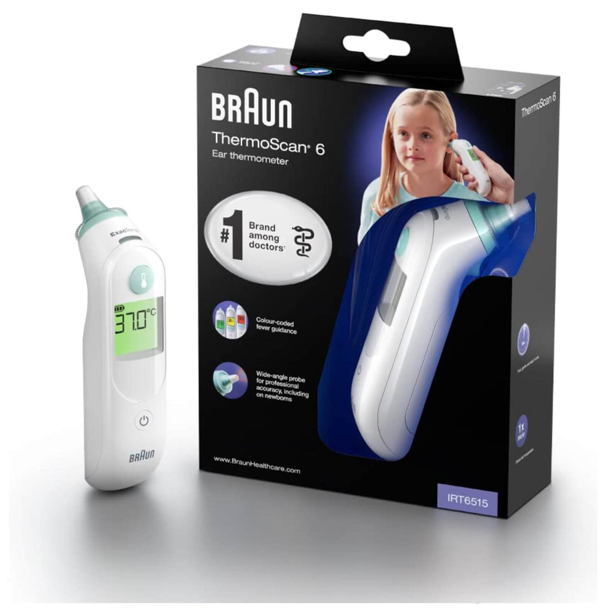 Braun IRT6515 Thermoscan 6 Termometru Auricular pentru Bebelusi