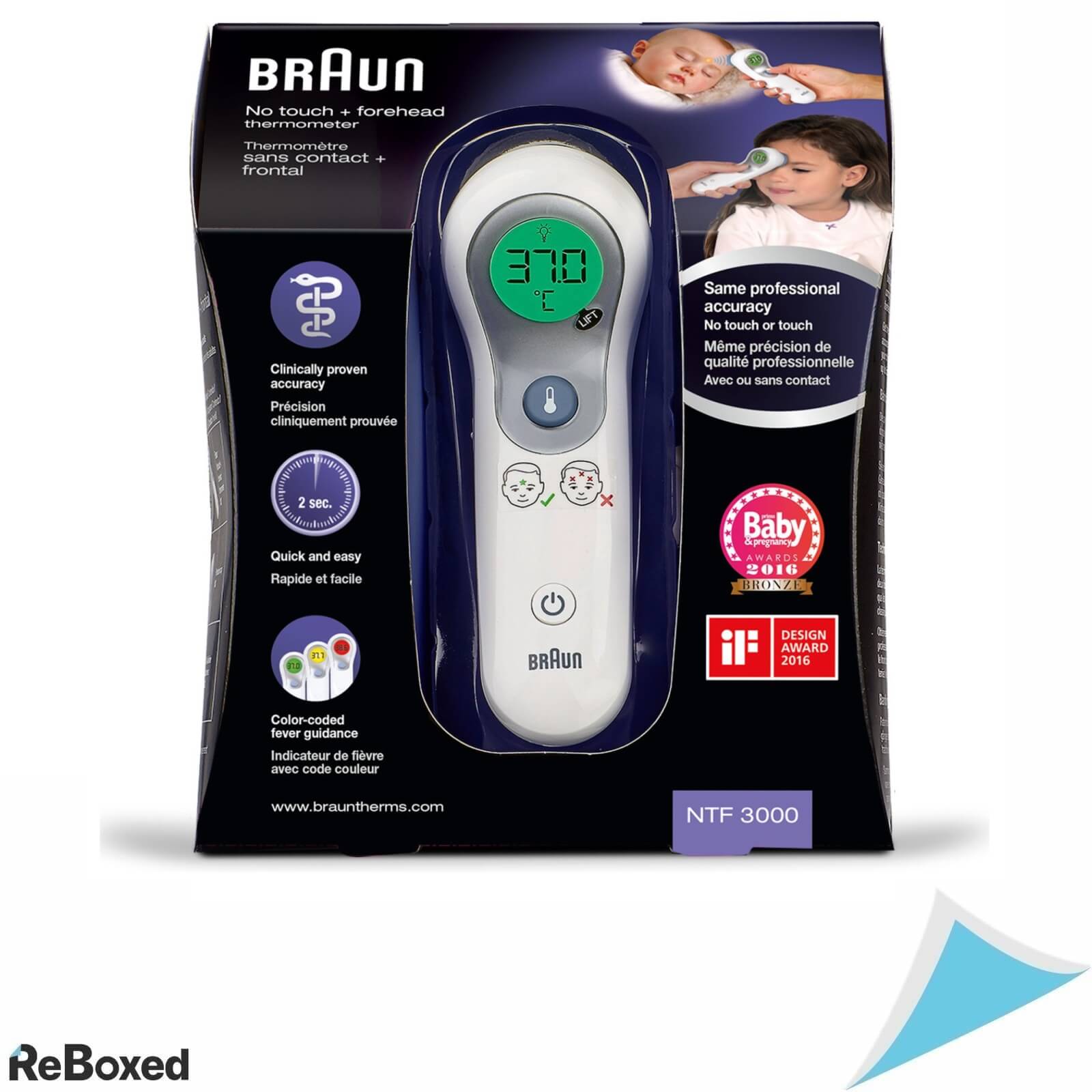 Braun NFT3000 Termometru No Touch cu Senzor de Distanta