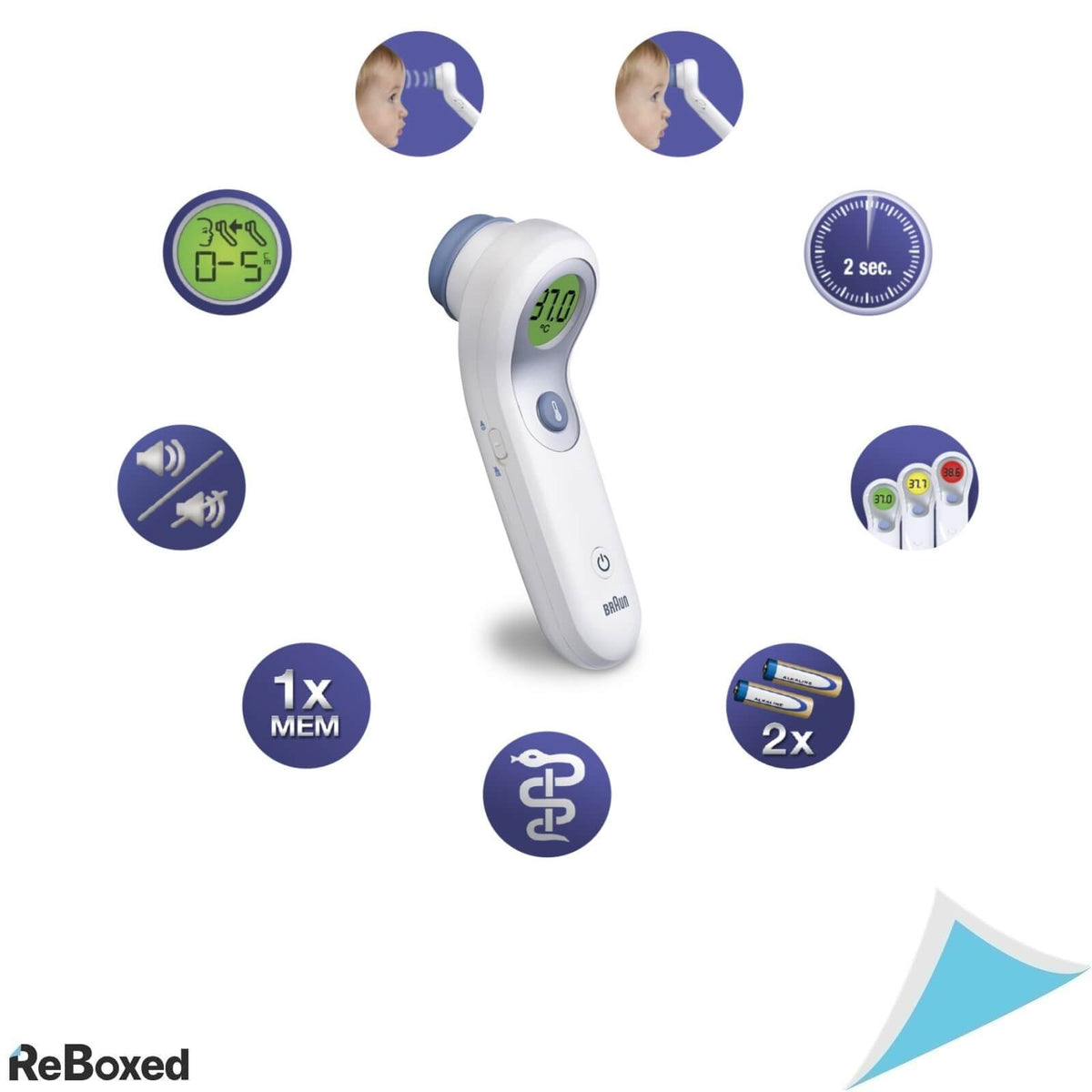 Braun NFT3000 Termometru No Touch cu Senzor de Distanta