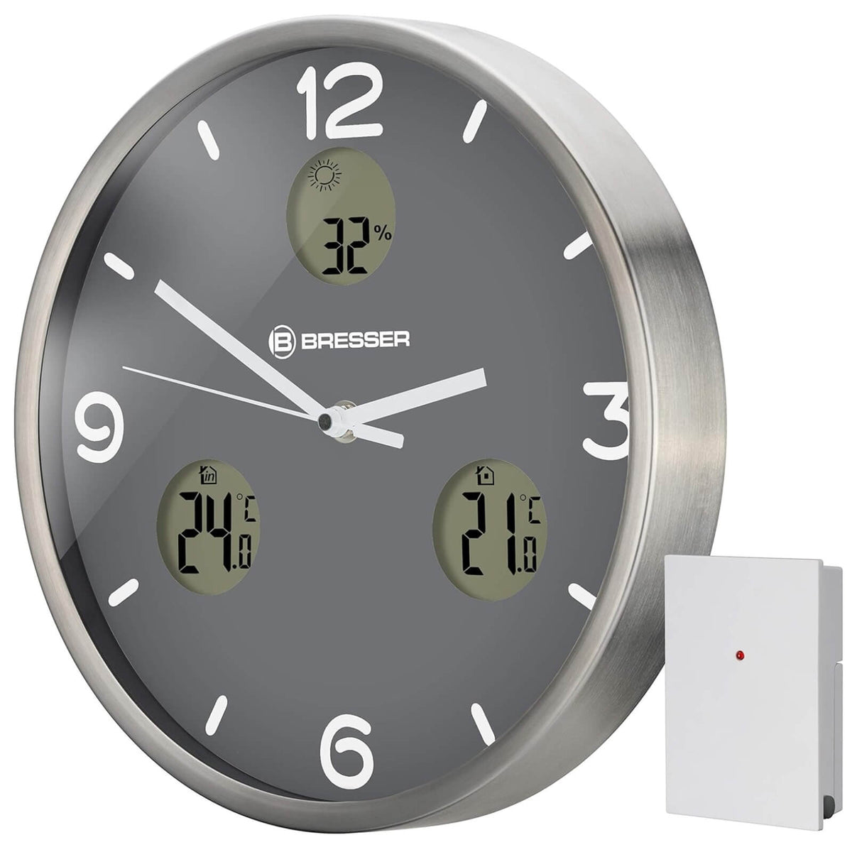 Bresser Ceas de Perete 30cm Gri