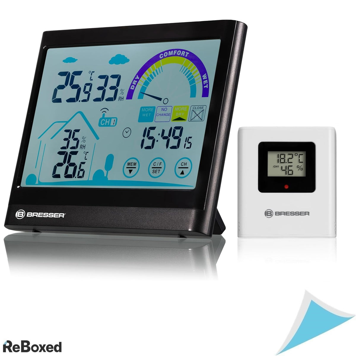 Statie Meteo BRESSER VentAir cu Ecran Tactil, Termo/Higrometru Wireless, Recomandare
