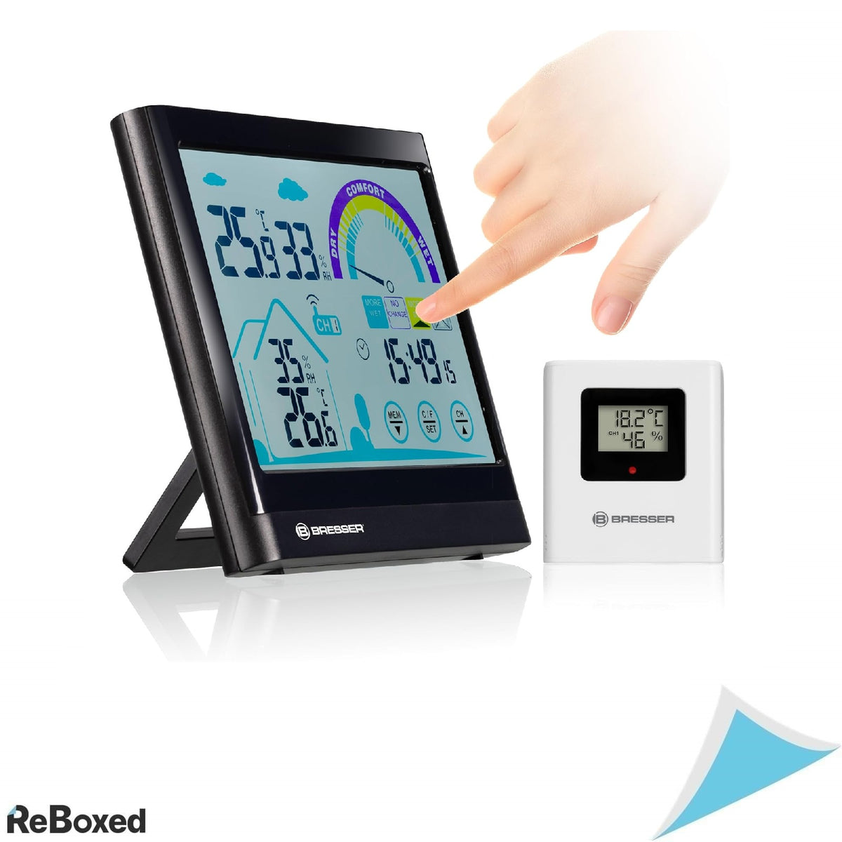 Statie Meteo BRESSER VentAir cu Ecran Tactil, Termo/Higrometru Wireless, Recomandare