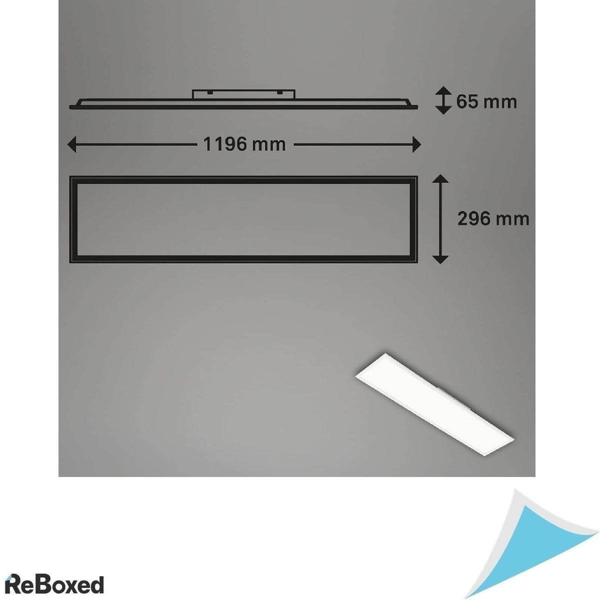 Brilioner Ultra Slim RGB CCT Panou LED Dreptunghiular 119.5 x 29.5 cm