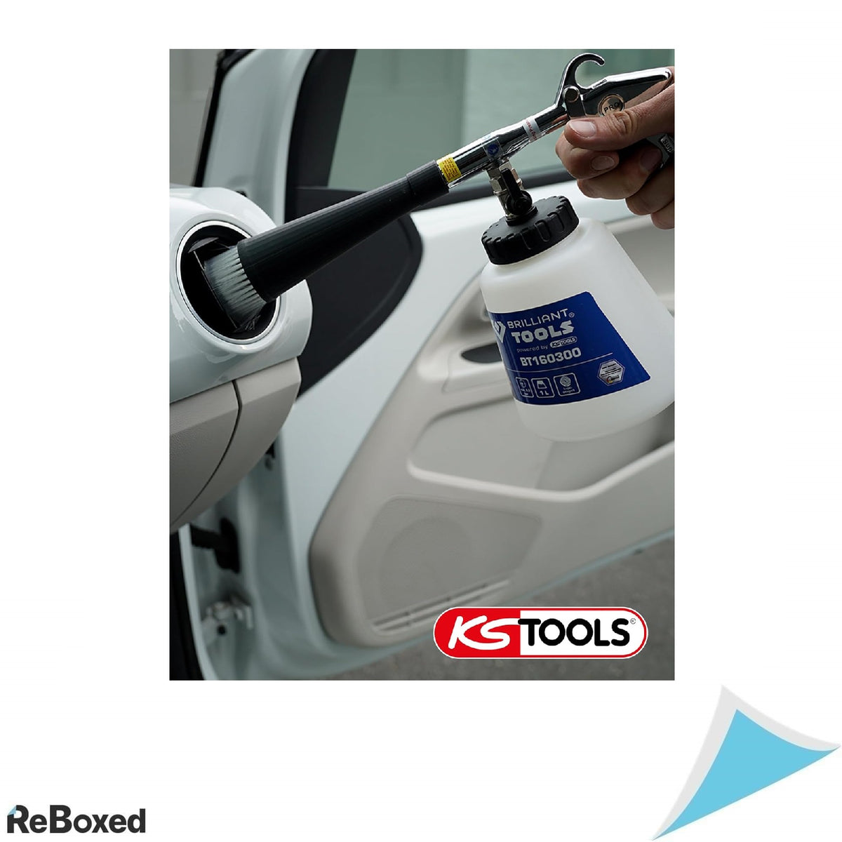 Brilliant Tools BT160300 – Pistol de curatare cu aer comprimat, cu regulator de presiune si robinet de oprire