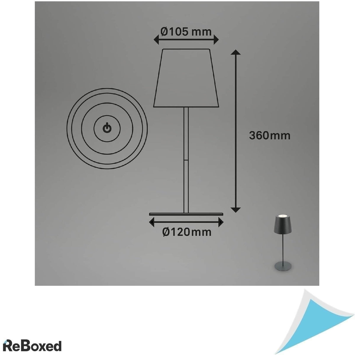 Briloner Lampa LED Reincarcabila Dimabila USB IP44