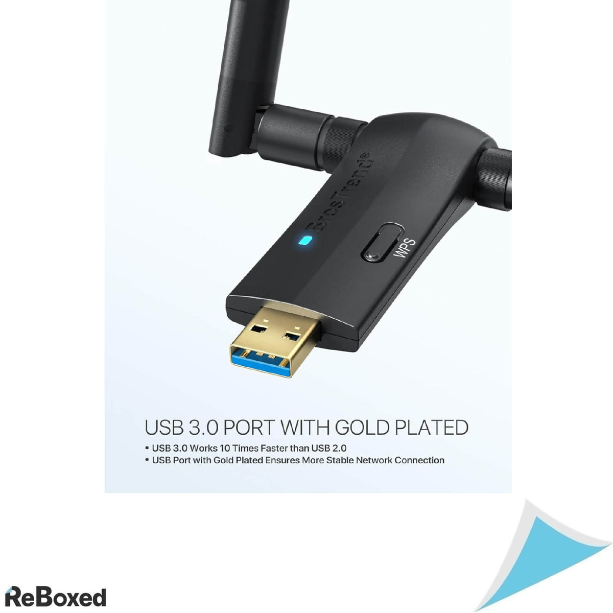 BrosTrend Adaptor Wireless USB 1200Mbps USB WLAN