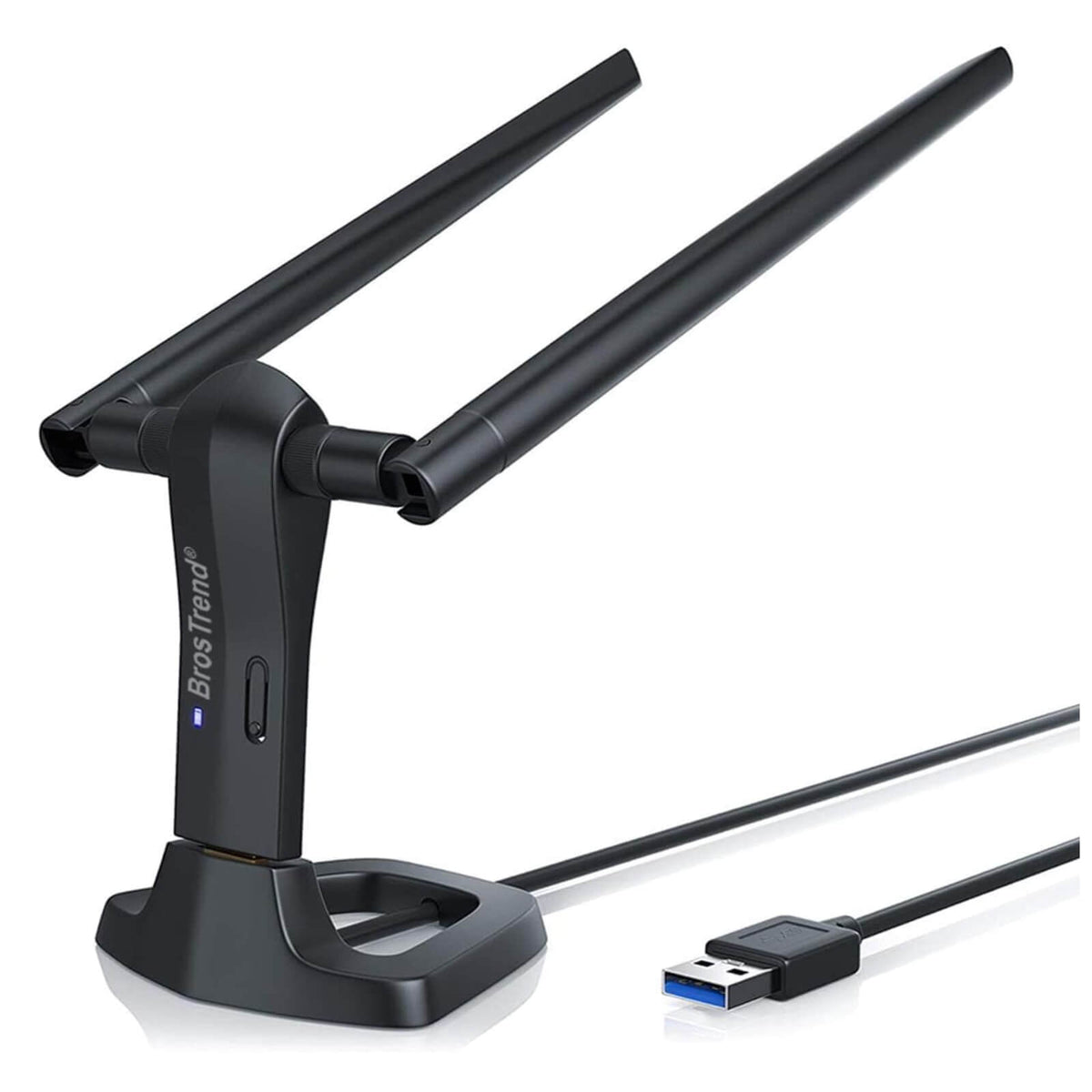 BrosTrend Adaptor Wireless USB 1200Mbps USB WLAN