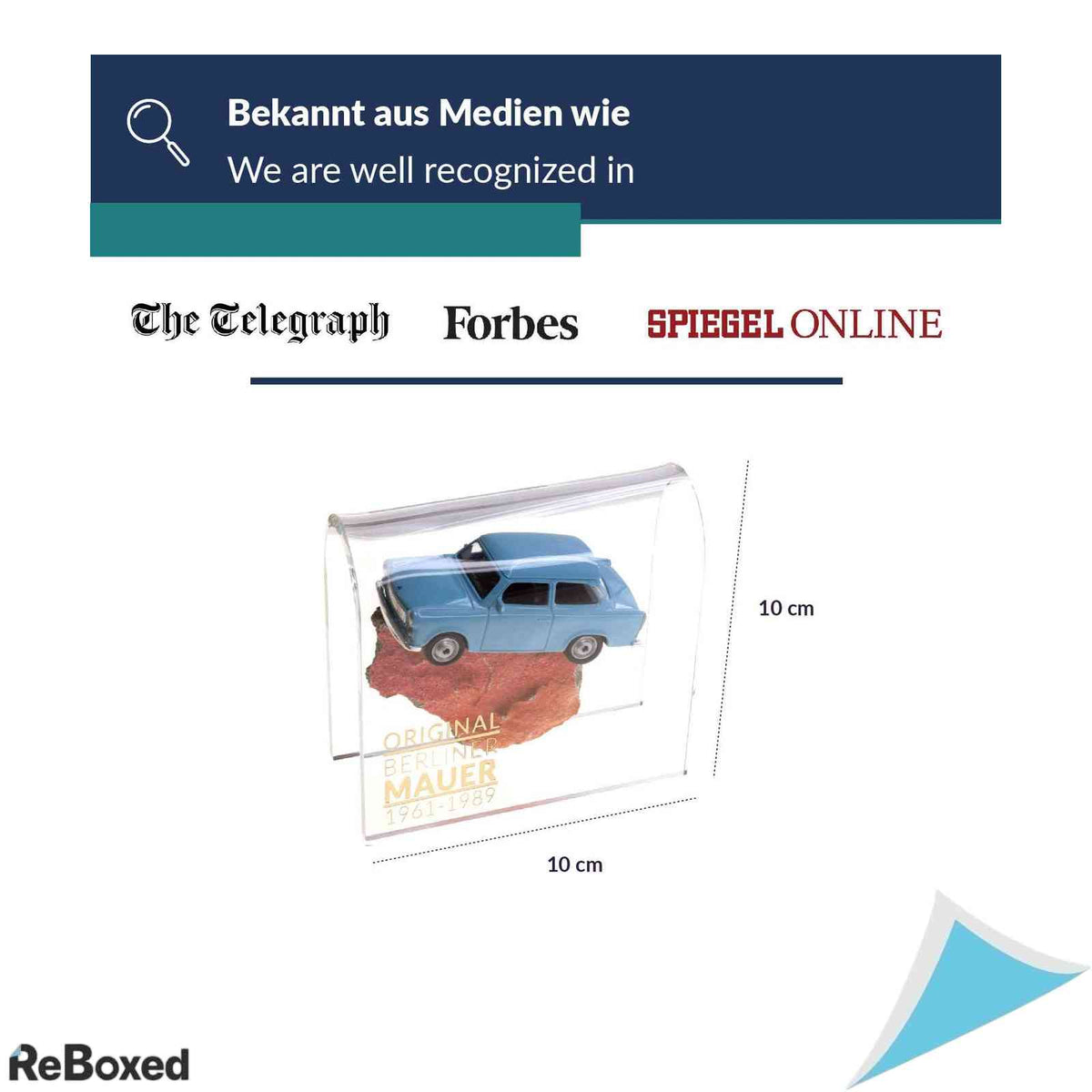 Bucata Originala din Zidul Berlinului cu Trabant si Certificat de Autenticitate United1871