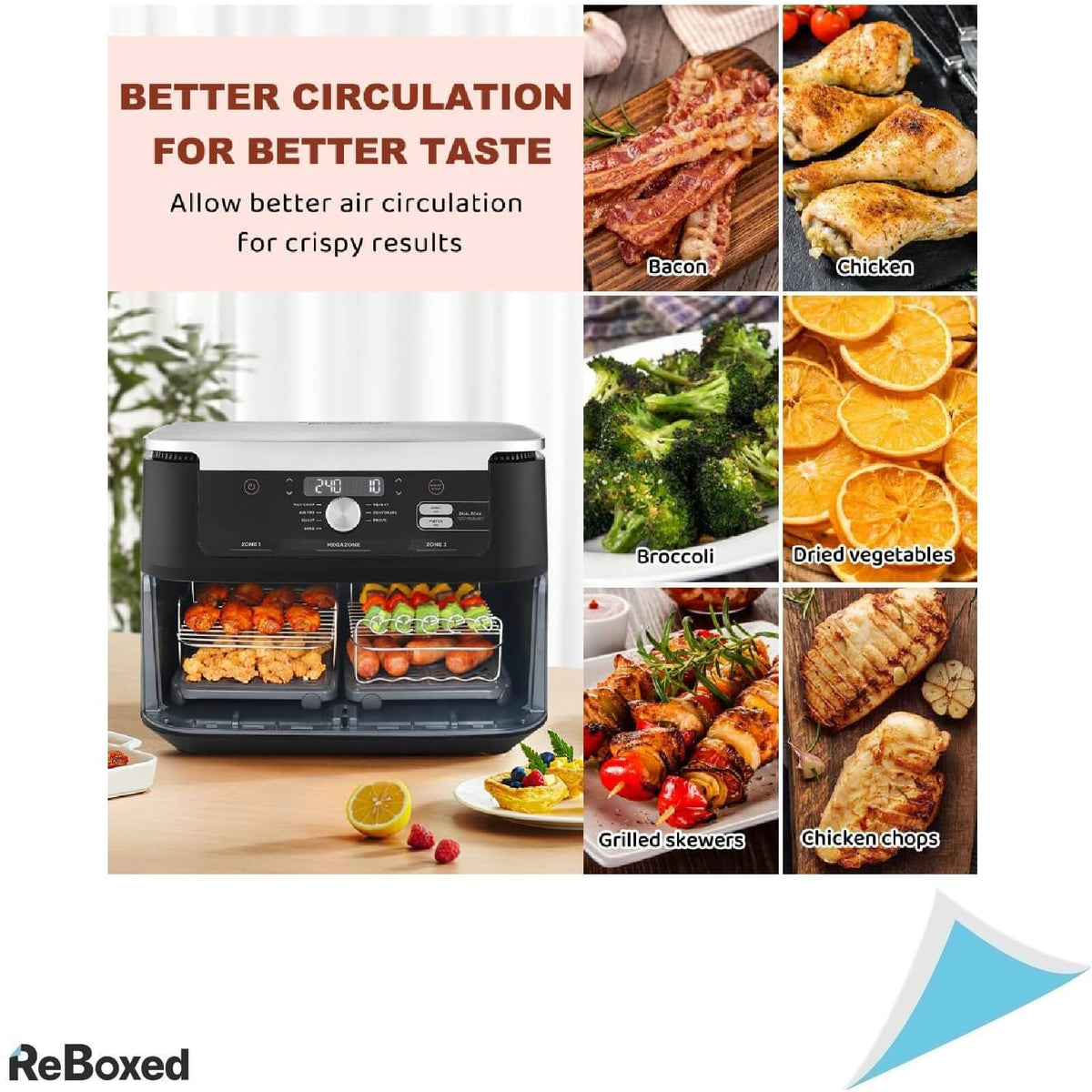 BYKITCHEN Set 2 Suporturi pentru Air Fryer