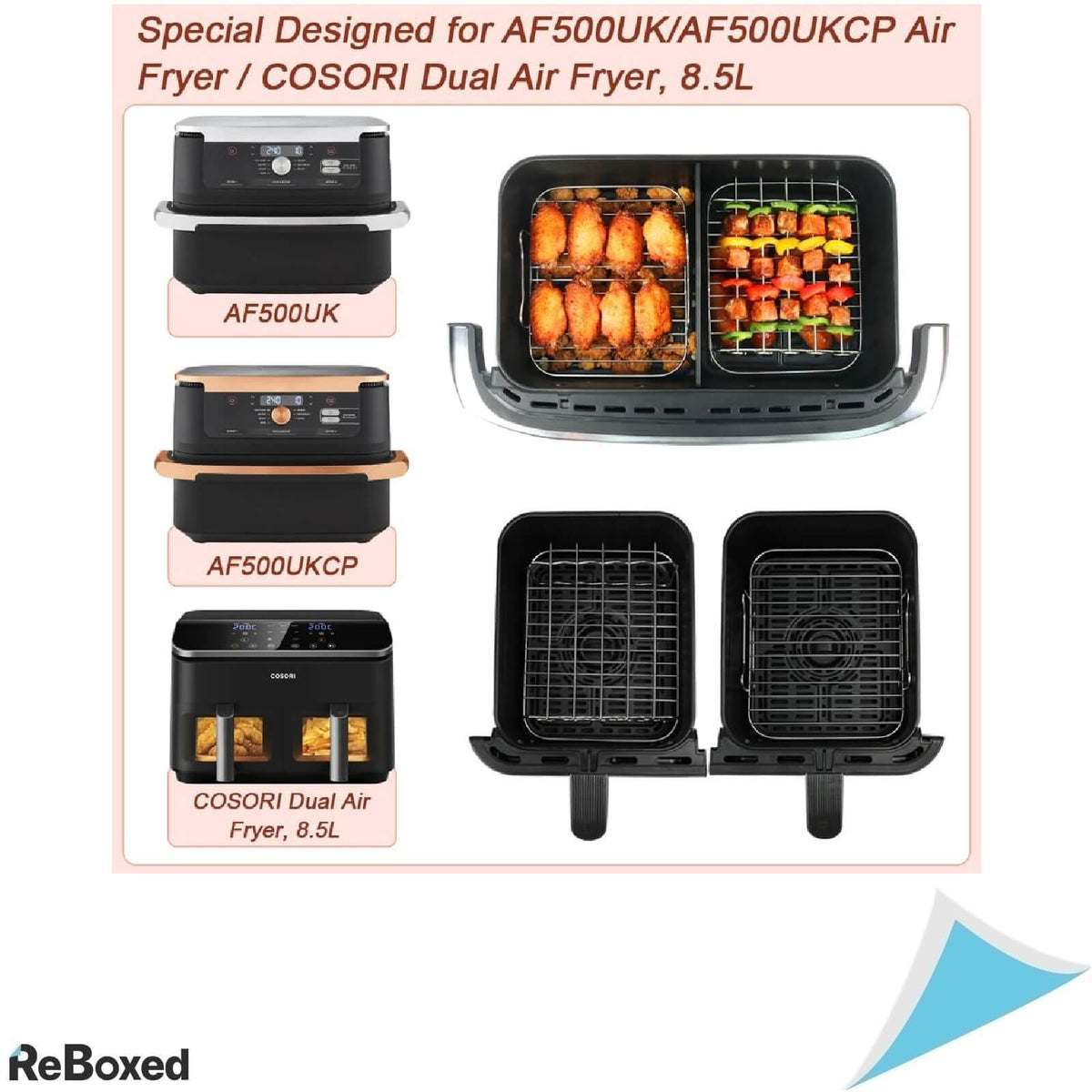 BYKITCHEN Set 2 Suporturi pentru Air Fryer