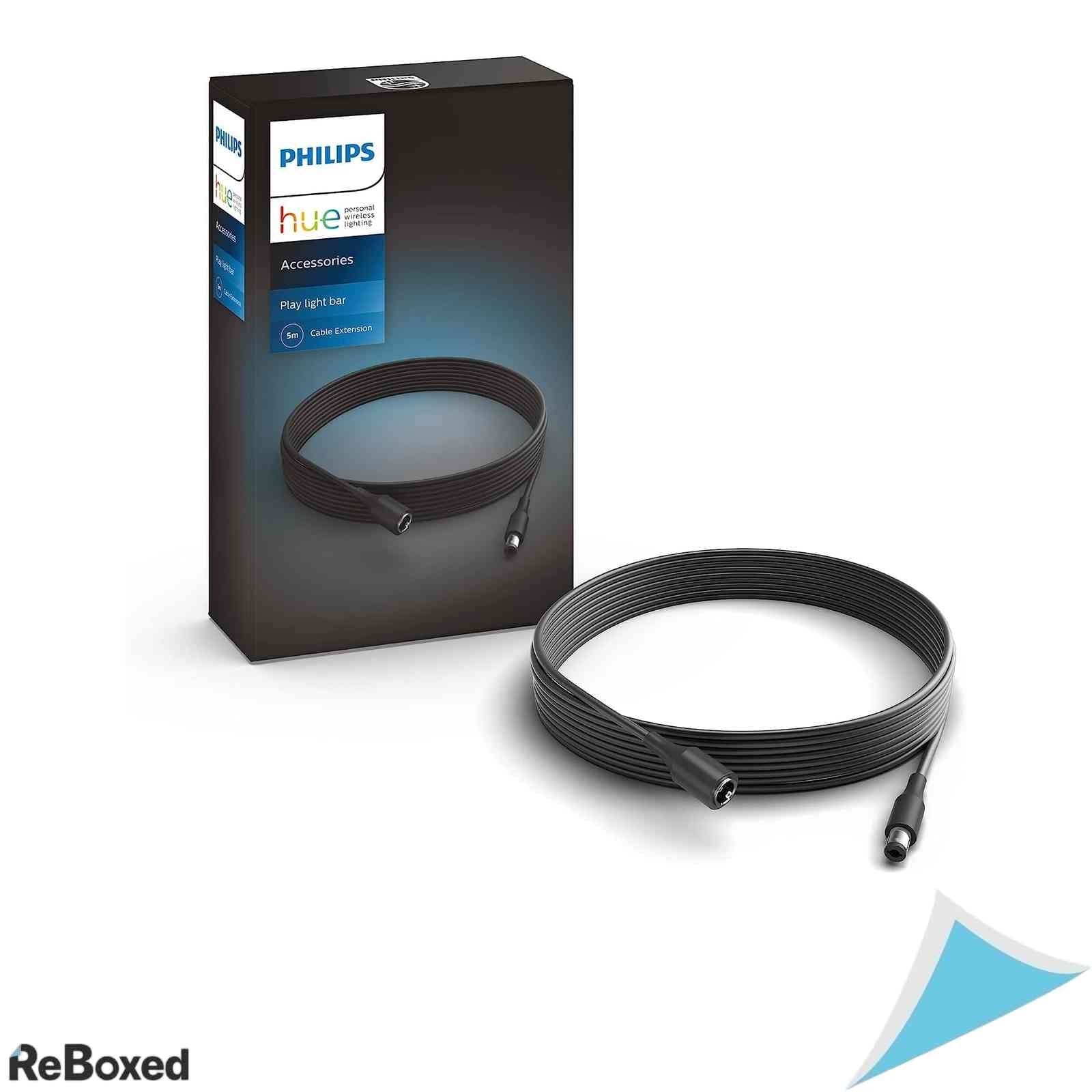 Cablu de Extensie Philips Hue Play, 5 metri, Negru