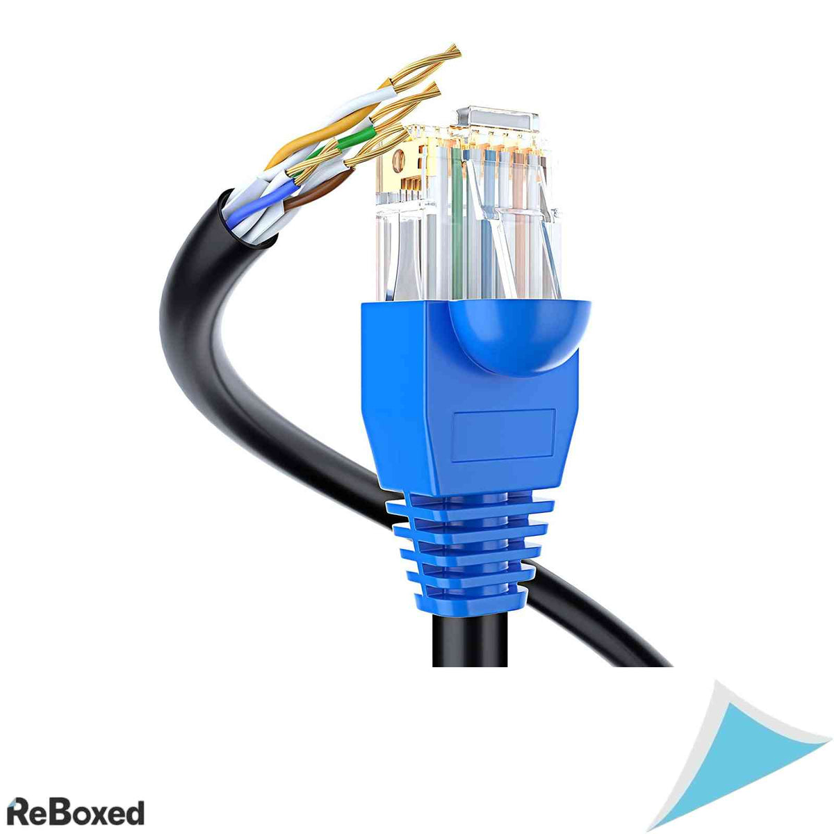 Cablu Retea Ethernet Cat6 Exterior MutecPower Direct Burial 10m RJ45 Negru