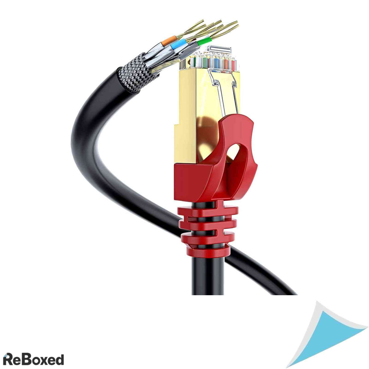 Cablu Retea Ethernet Cat7 Exterior MutecPower Direct Burial 30m RJ45 Negru