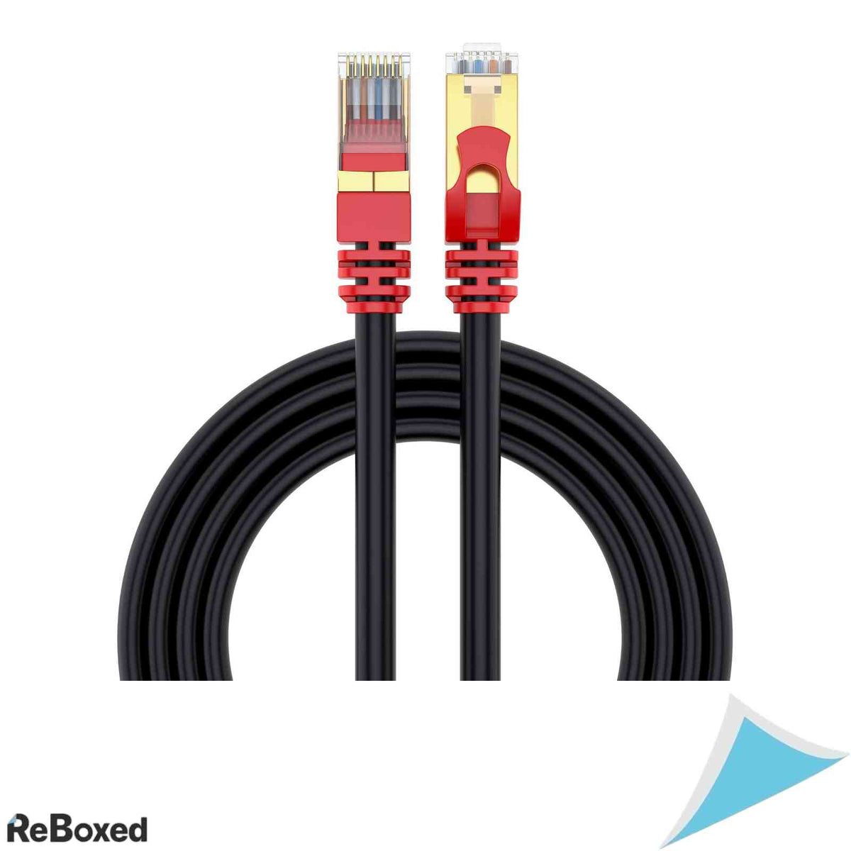 Cablu Retea Ethernet Cat7 Exterior MutecPower Direct Burial 30m RJ45 Negru
