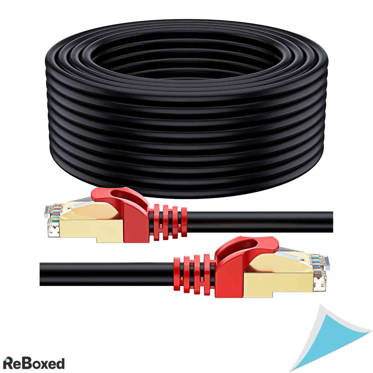 Cablu Retea Ethernet Cat7 Exterior MutecPower Direct Burial 75m RJ45 Negru