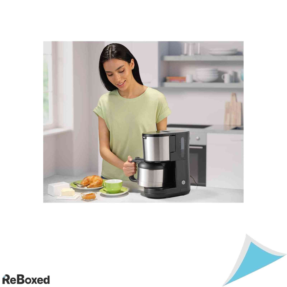 Cafetiera Braun PurShine KF1505 BK 1000W 1.2L OptiBrew Inox Negru