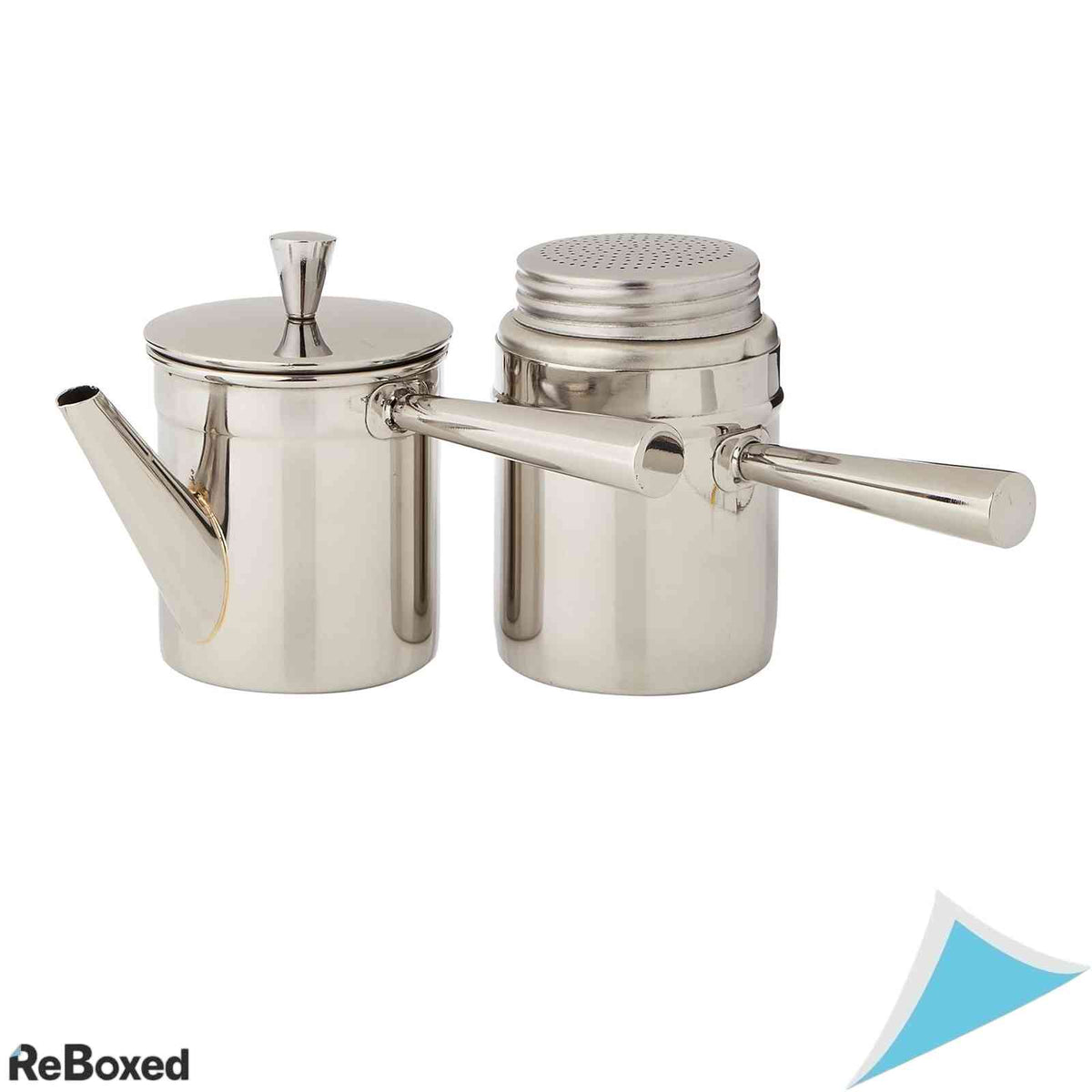 Cafetiera Neapolitana Ilsa din Inox, 1-2 Cesti, Filtru Reutilizabil, Argintiu