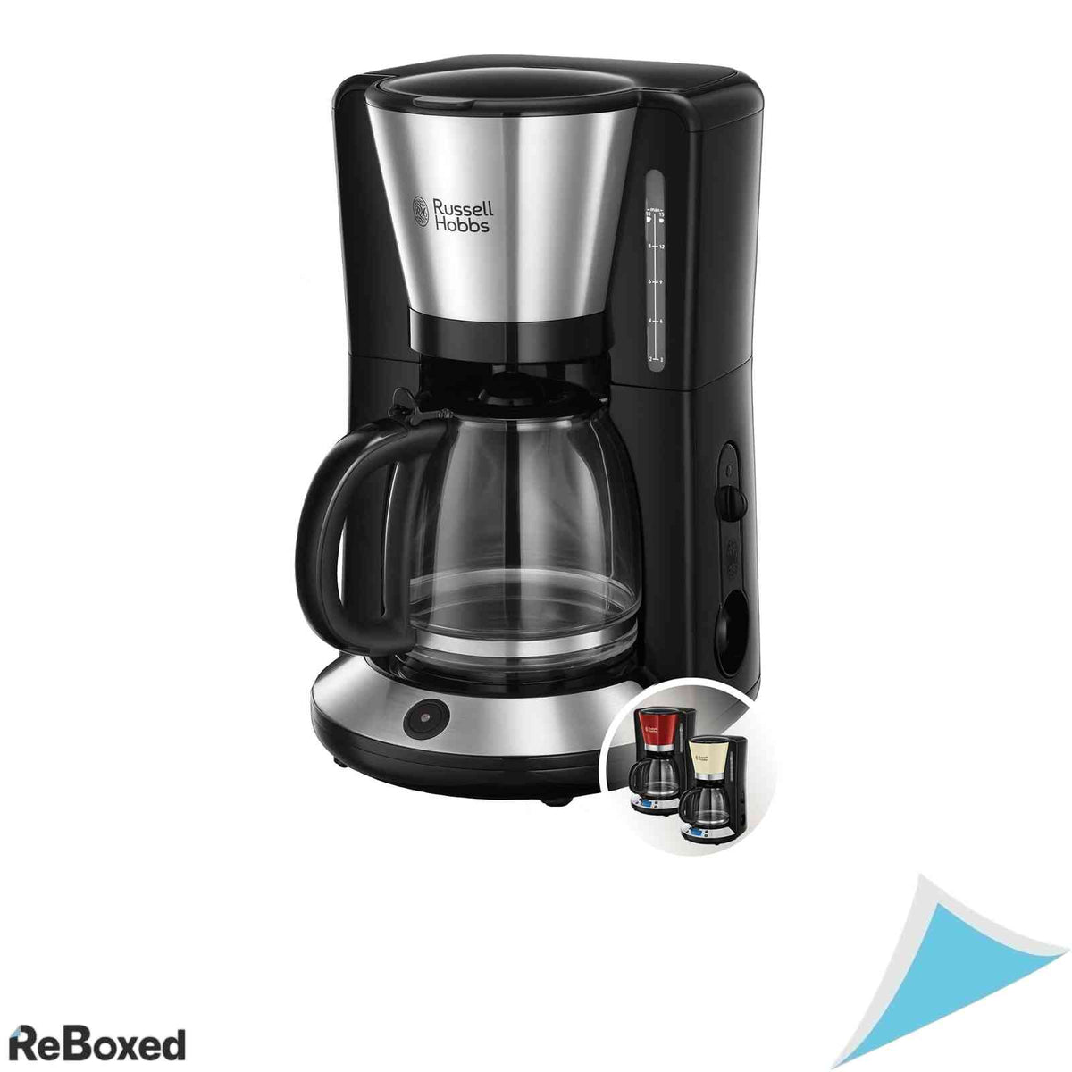 Cafetiera Russell Hobbs Adventure 24010-56 Tehnologie WhirlTech Cana Sticla 1.25L 1100W Otel Inoxidabil