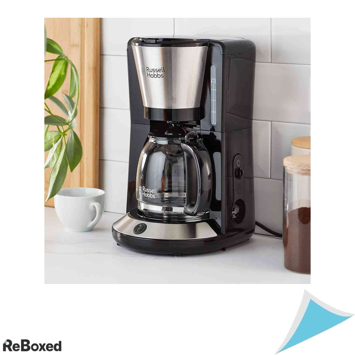 Cafetiera Russell Hobbs Adventure 24010-56 Tehnologie WhirlTech Cana Sticla 1.25L 1100W Otel Inoxidabil