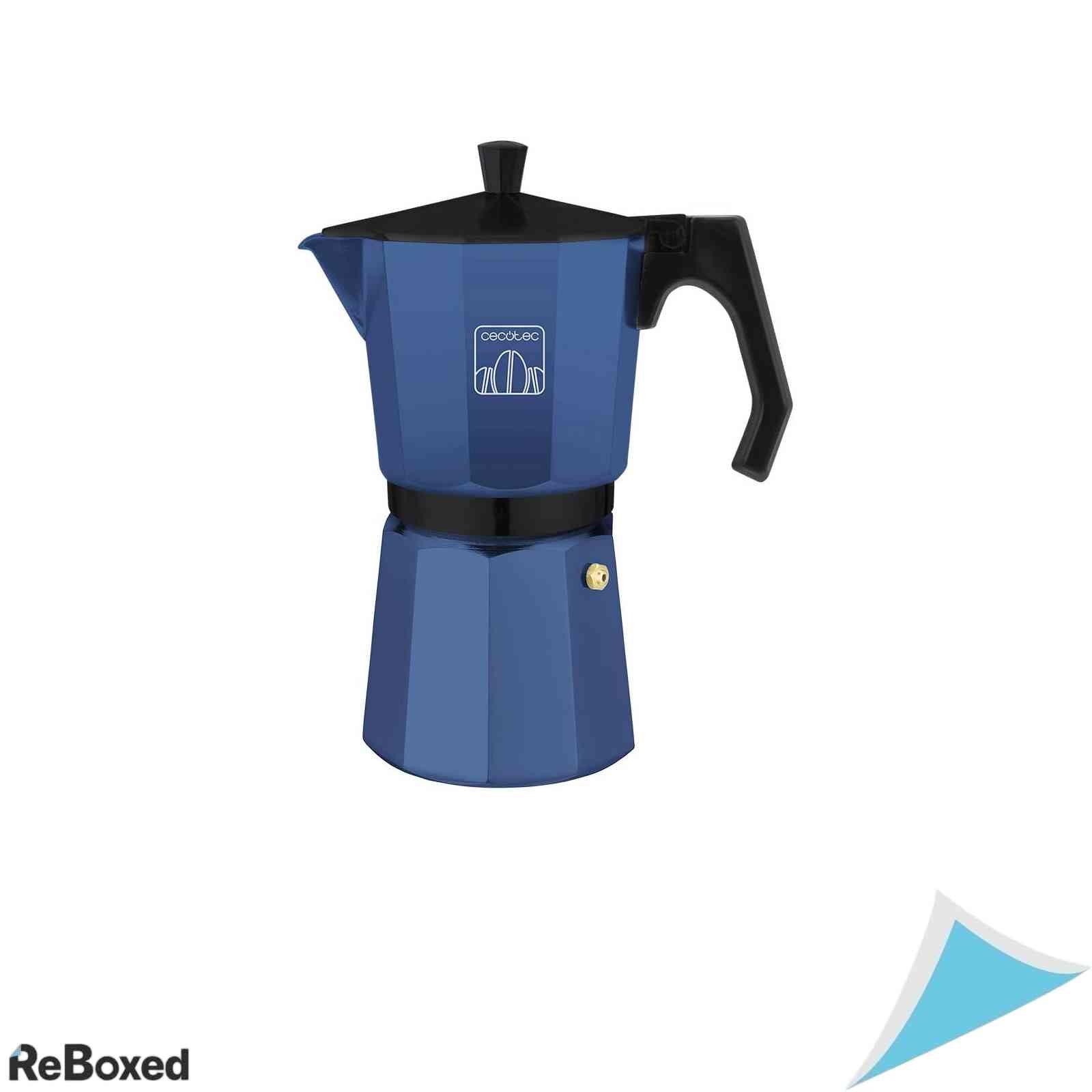 Caffettiera Espresso Cecotec Cumbia Mokclassic 1200 Blue, Inox si Aluminiu