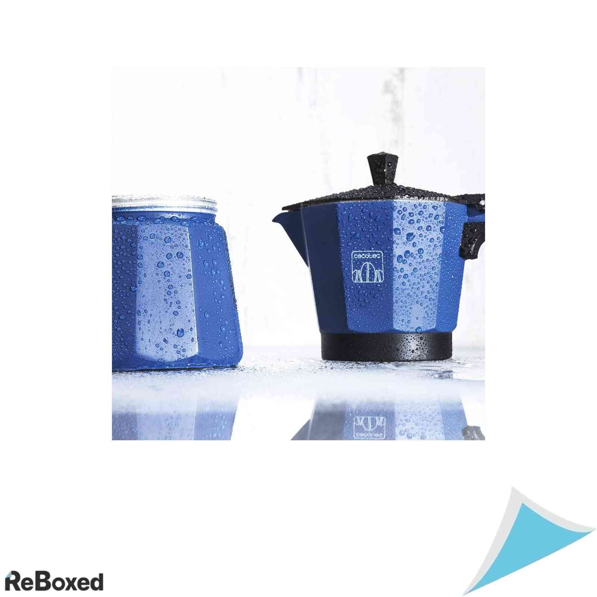 Caffettiera Espresso Cecotec Cumbia Mokclassic 1200 Blue, Inox si Aluminiu