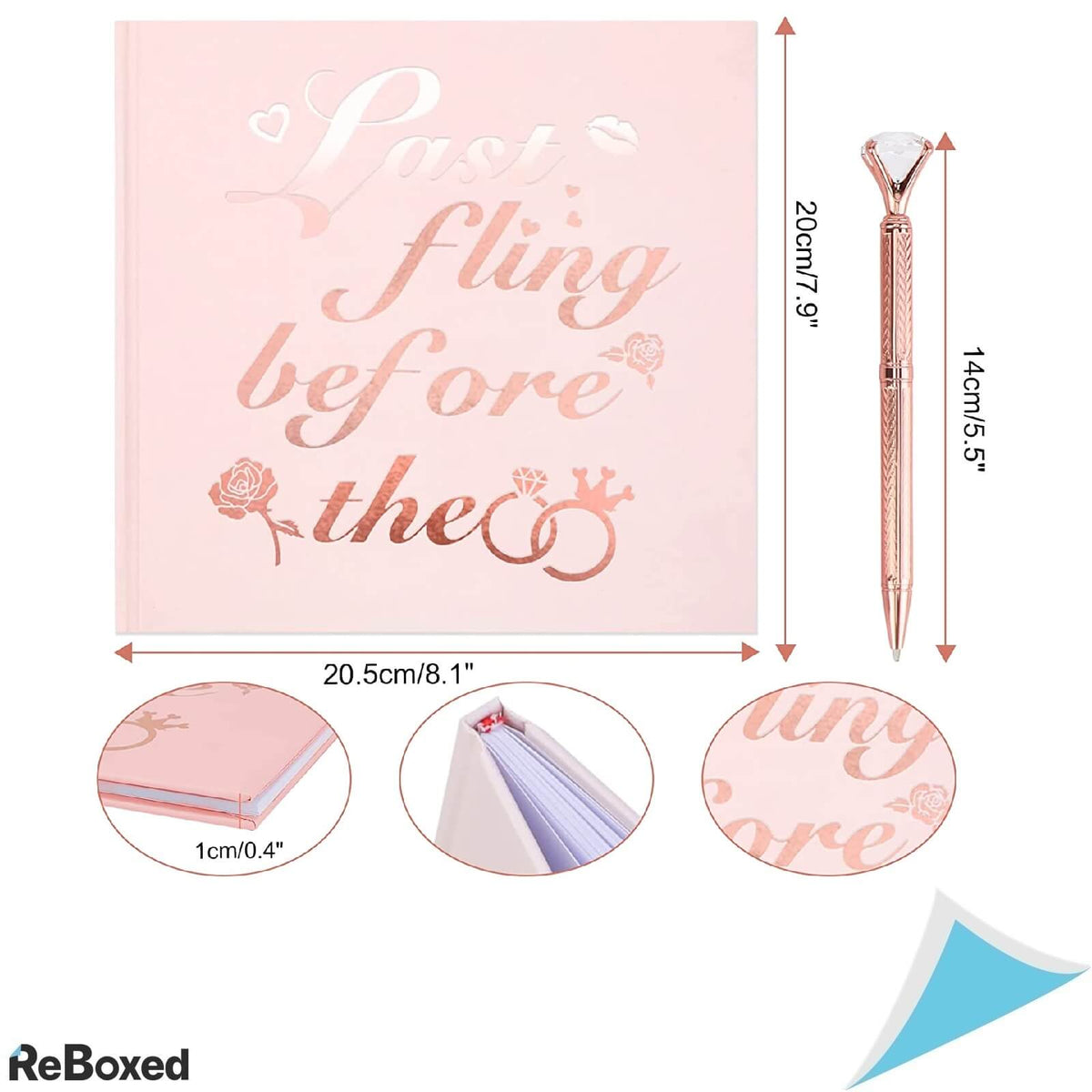 Dpkow Caiet Amintiri Petrecerea Burlacitelor 20.5 x 20 cm Roz