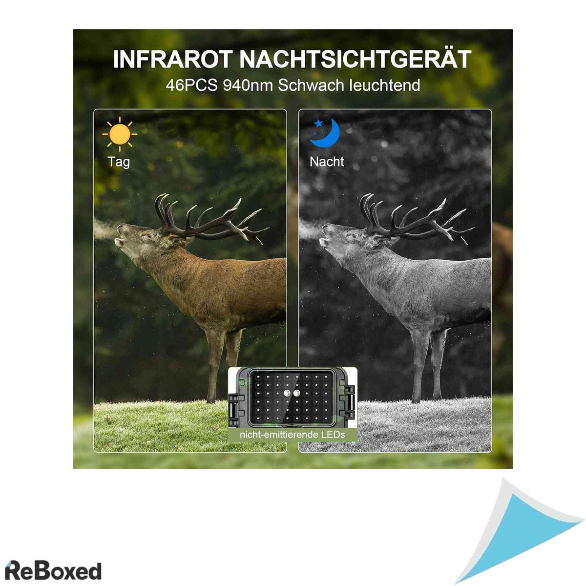 Camera de Vanatoare si Monitorizare Salbaticiune Lutranstra PR5000-WF, 4K, 60MP, WiFi, Bluetooth