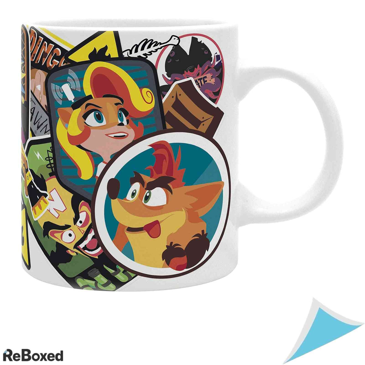 Cana Ceramica ABYstyle Crash Bandicoot Sticker 320ml Multicolor