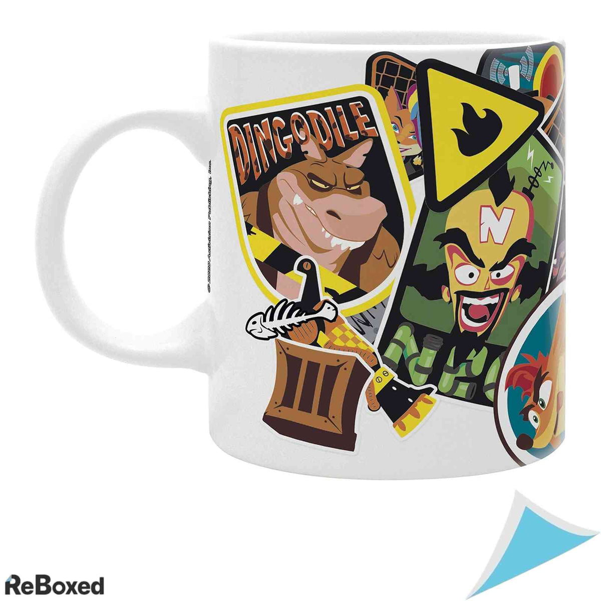 Cana Ceramica ABYstyle Crash Bandicoot Sticker 320ml Multicolor