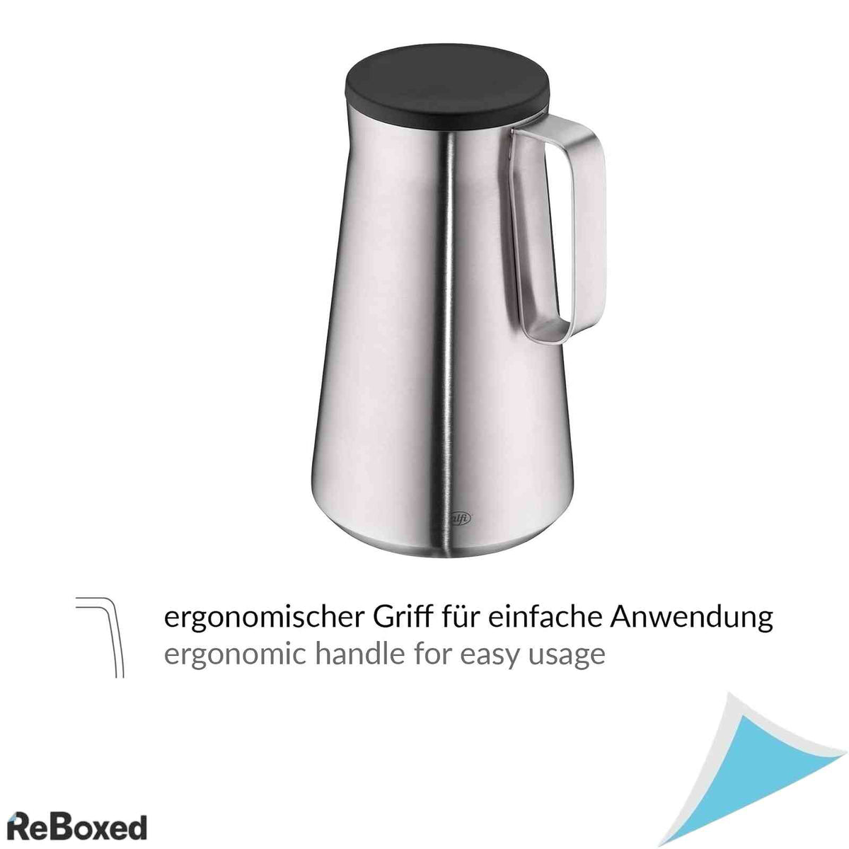 Alfi Drive Stainless Steel Cana Izotermica Mat 1 Litru Termos Cafea si Ceai din Otel Inoxidabil