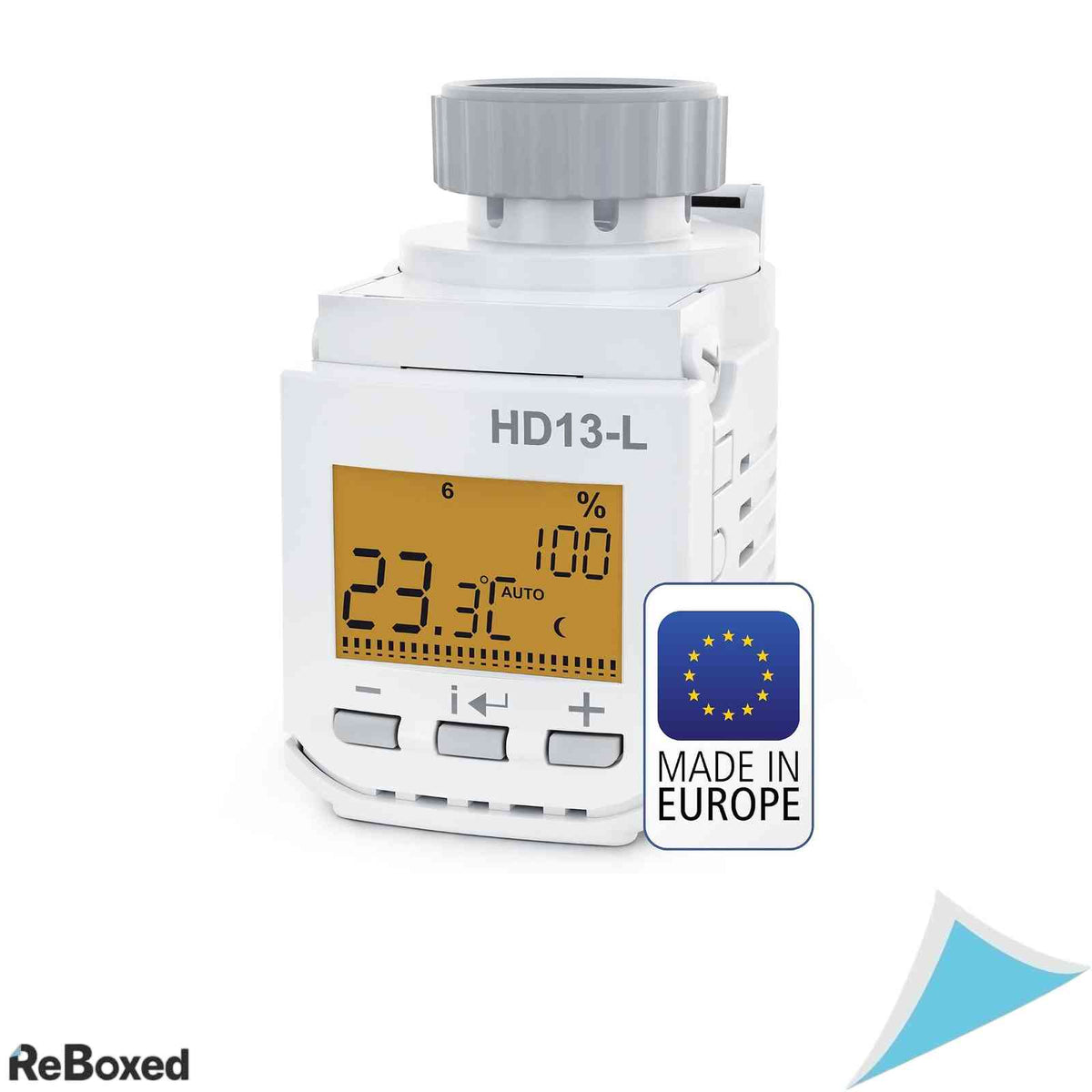 Cap termostatic programabil pentru calorifer Elektrobock HD13-L cu afisaj iluminat