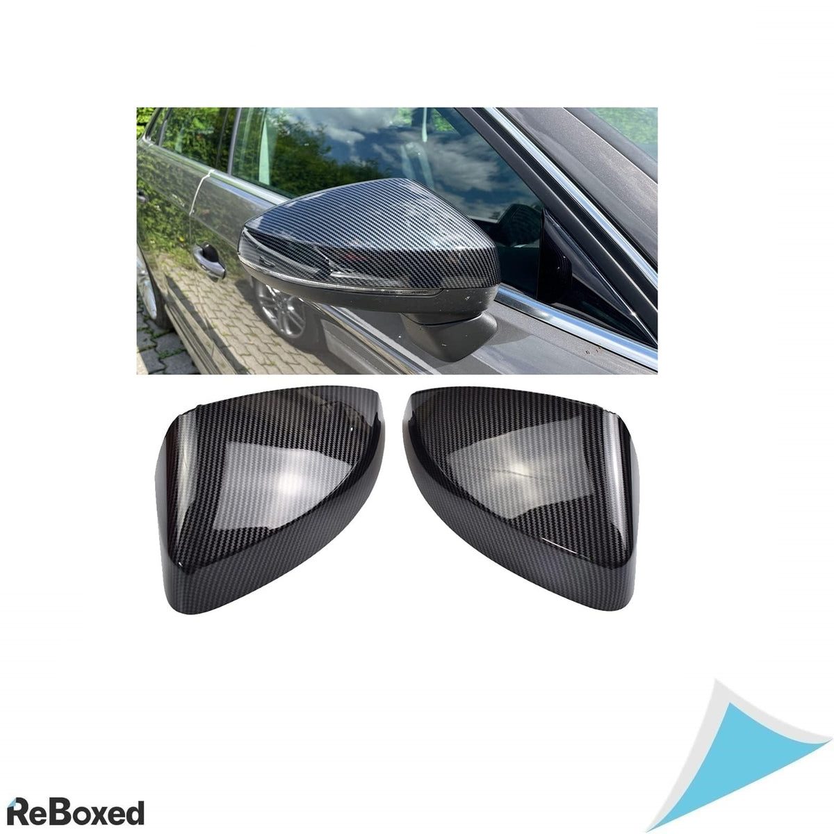 Capace oglinzi Audi A3 S3 RS3 8V 2013-2019 – set 2 bucati, finisaj carbon