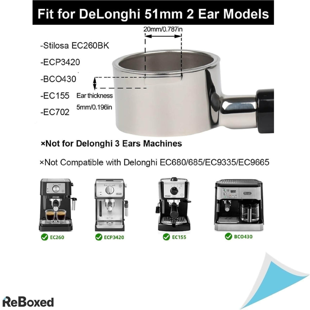 Capfei Portafiltru Fara Fund 51mm DeLonghi