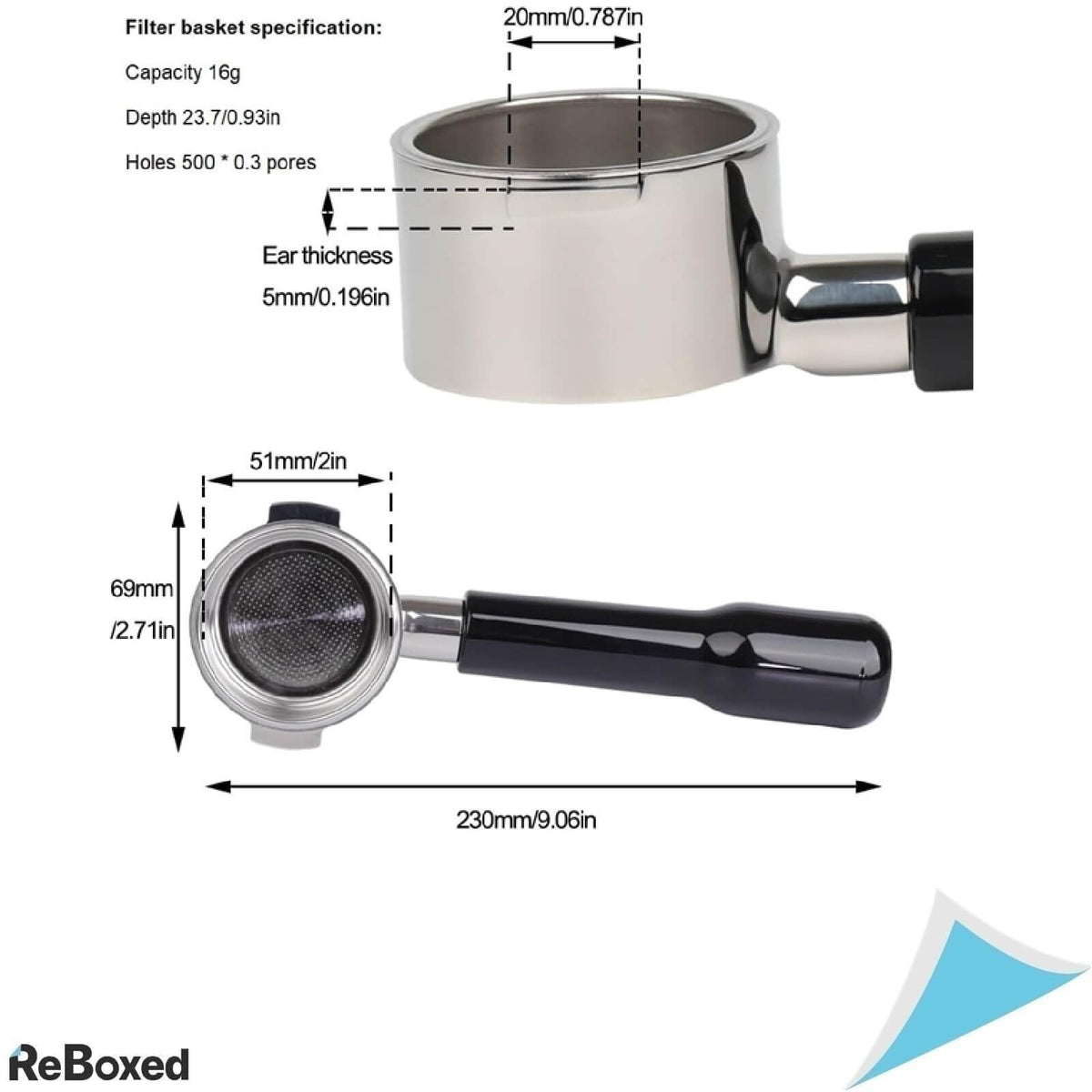 Capfei Portafiltru Fara Fund 51mm DeLonghi