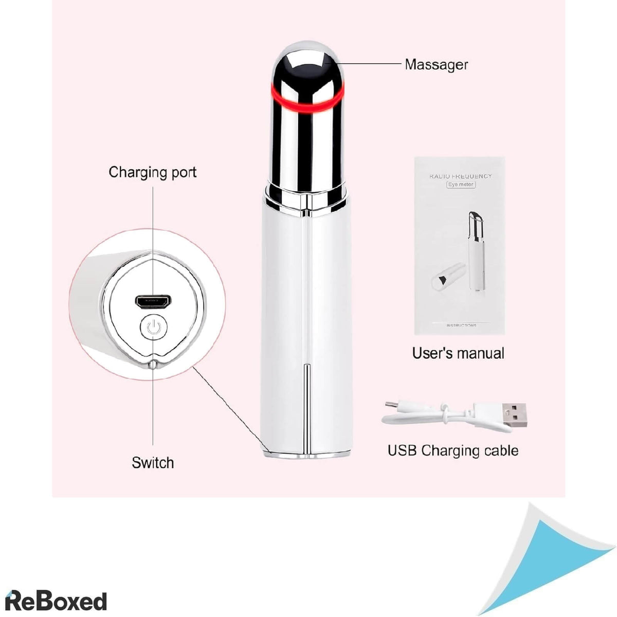 CarerSpark Aparat Masaj cu Radiofrecventa si Caldura pentru Ochi