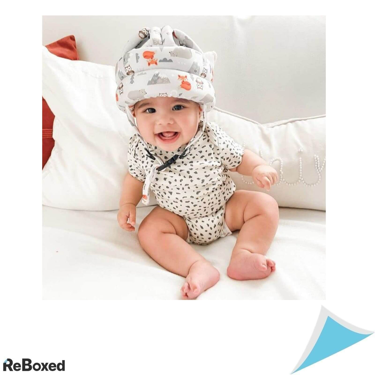 SimplyKids Casca Protectie pentru Cap Bebelusi 6-12 luni Crem Vulpe