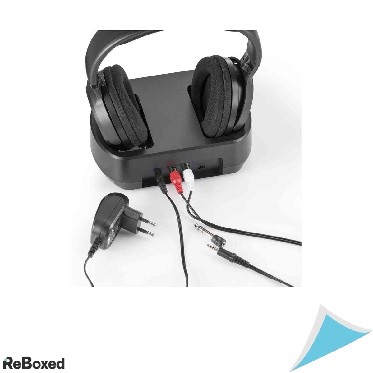 Casti Audio Wireless Over-Ear pentru TV Thomson WHP3001BK cu Statie de Incarcare si Raza 100m Negru