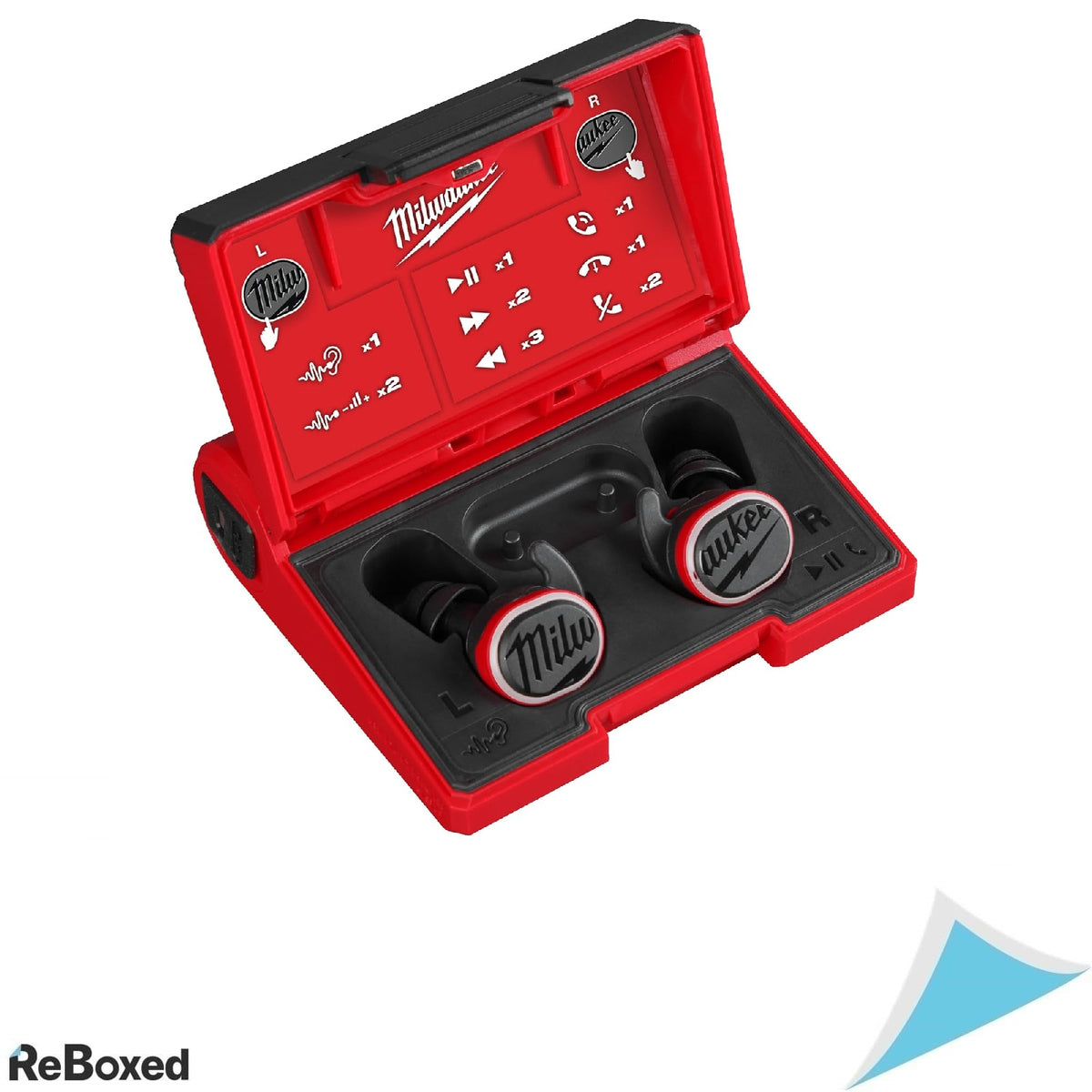 Casti Milwaukee L4RLEPB-301 cu Bluetooth, reincarcabile USB, protectie auditiva profesionala