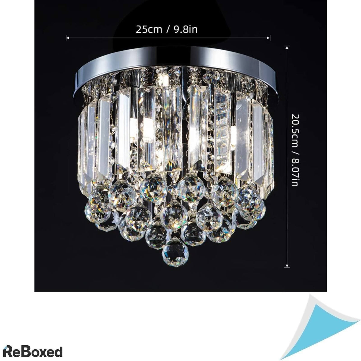 CCKCOM Candelabru cu Margele 20.5 x 25 cm